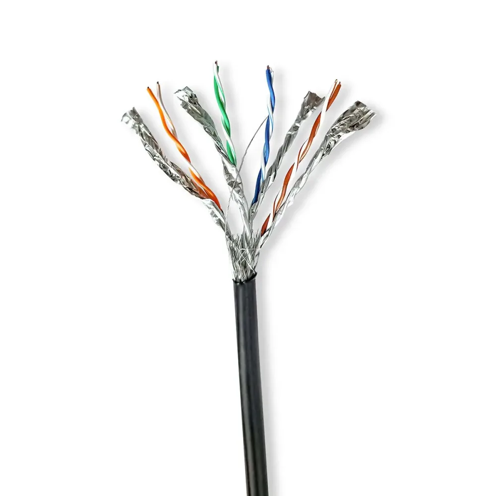 Netzwerkkabel CAT7 für den Aussenbereich, S/FTP, Kupfer 100 m