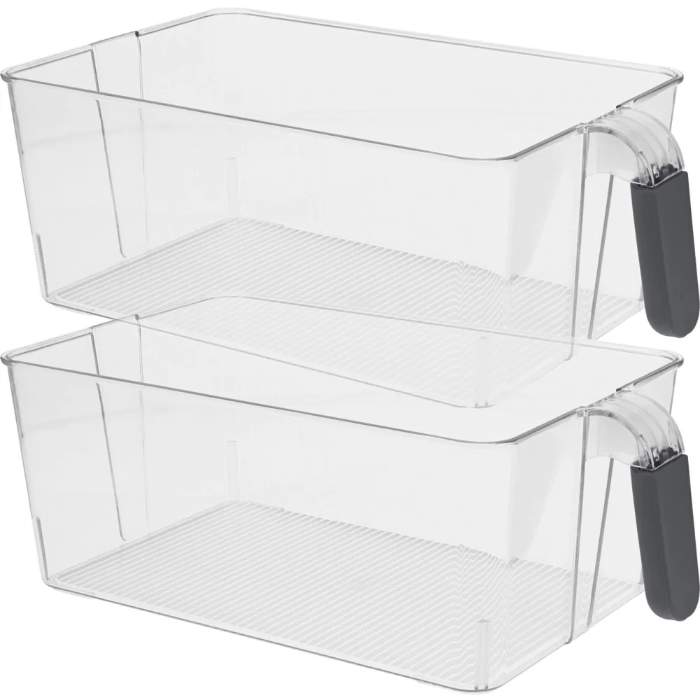 2er-Set Kühlschrank Aufbewahrungsbox mit Griff. 31 x 18 x 11 cm