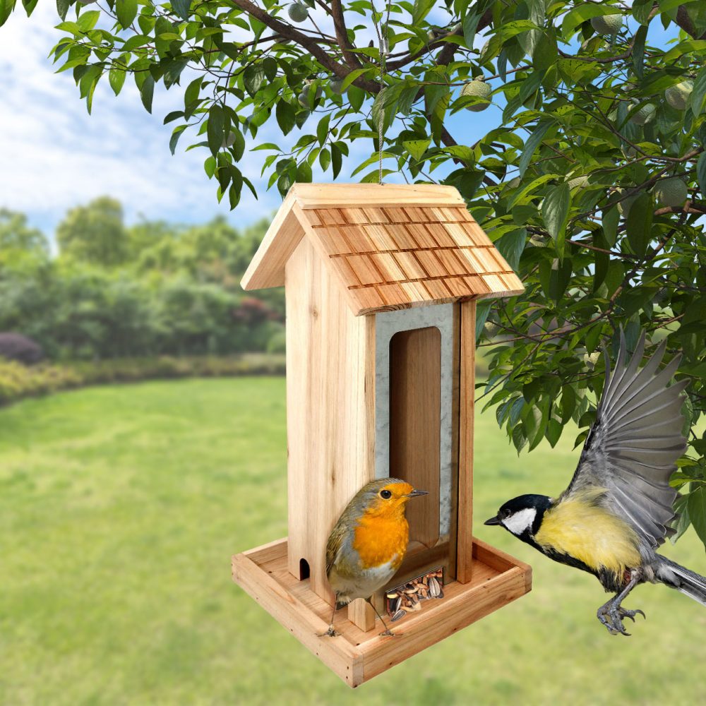 XL-Vogelhaus aus Tannenholz zum Aufhängen