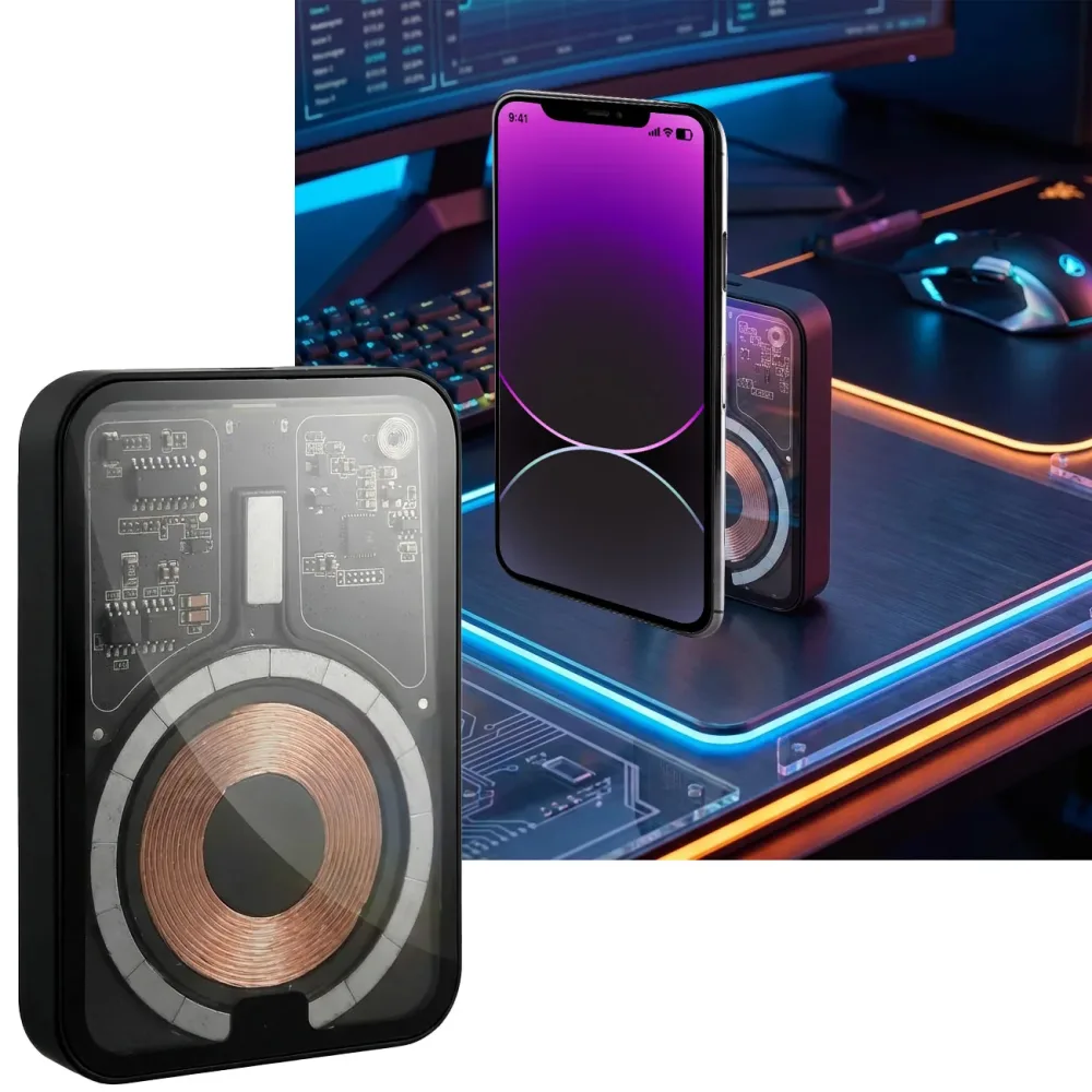 Kabellose Powerbank 5.000 mAh, MagSafe, LED-Anzeige, USB-C