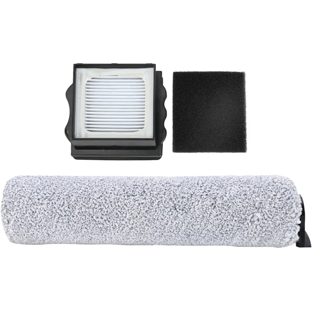 Ersatzteilset für Boden-Wischsauger CH16192, HEPA- & Schwamm-Filter und Reinigungswalze