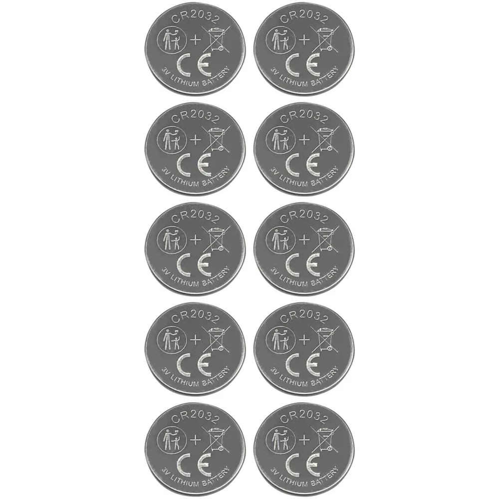 CR2032 Lithium-Knopfzellen, 10er-Set, 3V