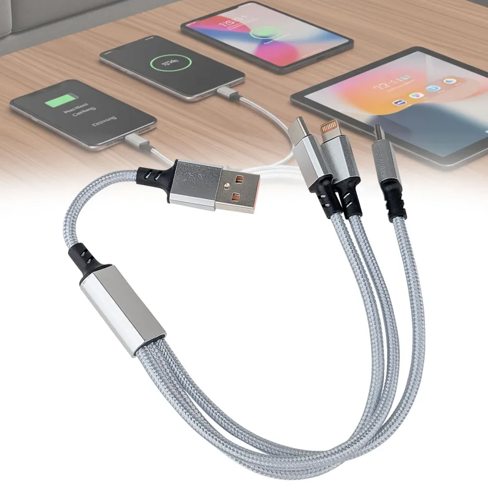 3in1 Universal USB-Schnellladekabel, 25 W, 30cm