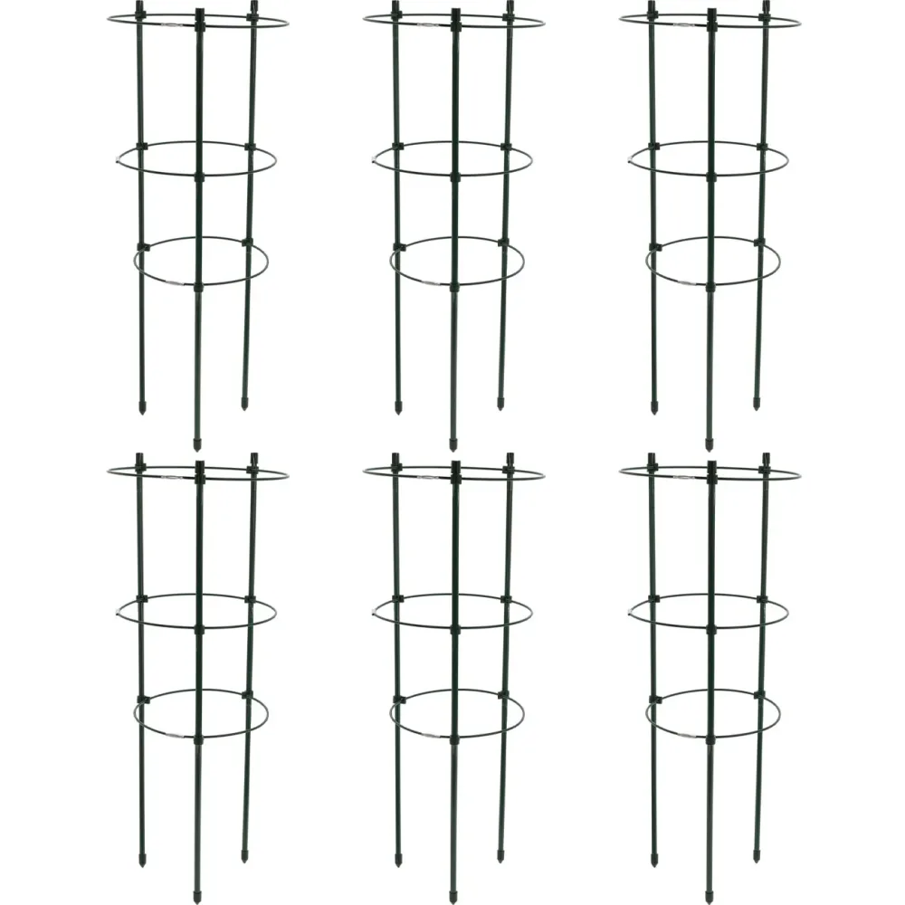 6er-Set Pflanzenstütze, rund, 60 x Ø 21 cm