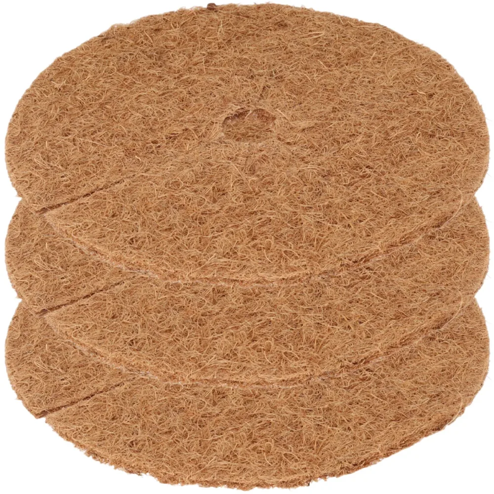 3er-Set Frostschutz-Kokosmatten für Topfpflanzen, rund,  Ø 25 cm