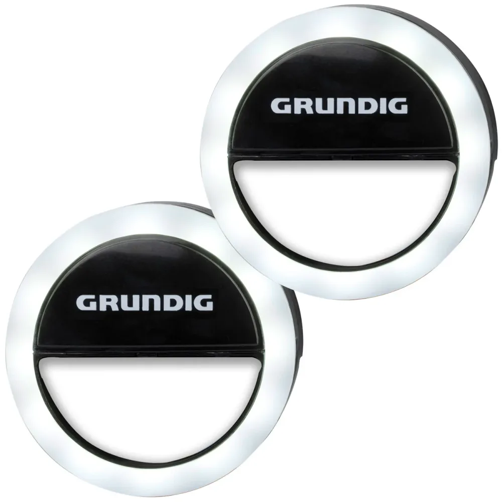 2er-Set Ringleuchte für Smartphones, Ø 3,3