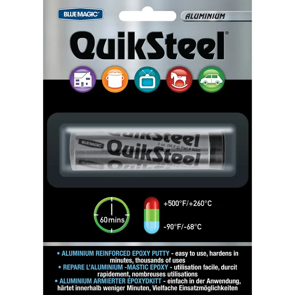 QuikSteel Epoxid Knetmasse für Aluminium Reparaturen, 56,8 g