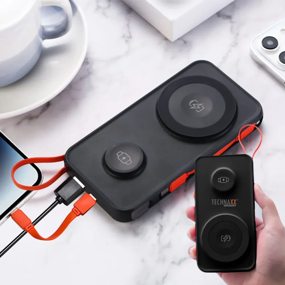 3in1 Wireless Powerbank 10000mAh, MagSafe-komp.