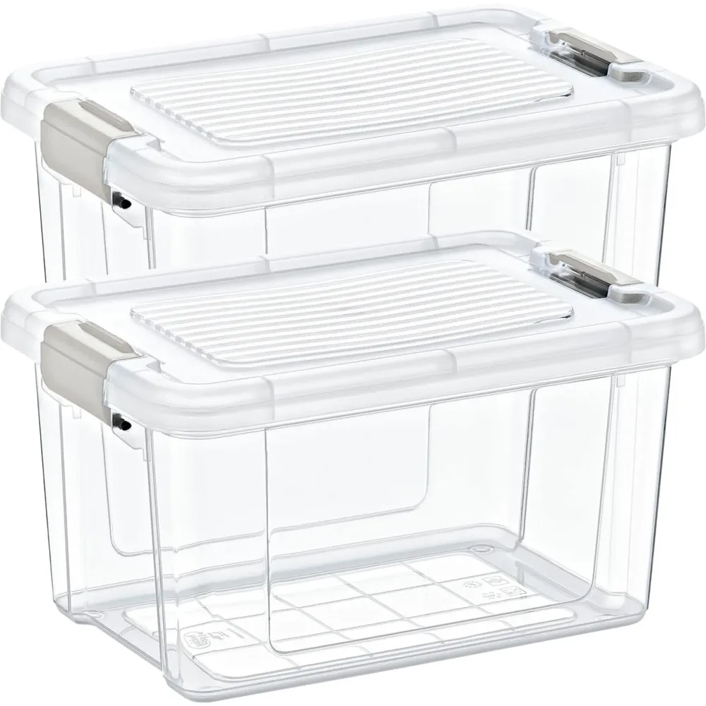 2er-Set Vorratsbox, 1250ml, transparent
