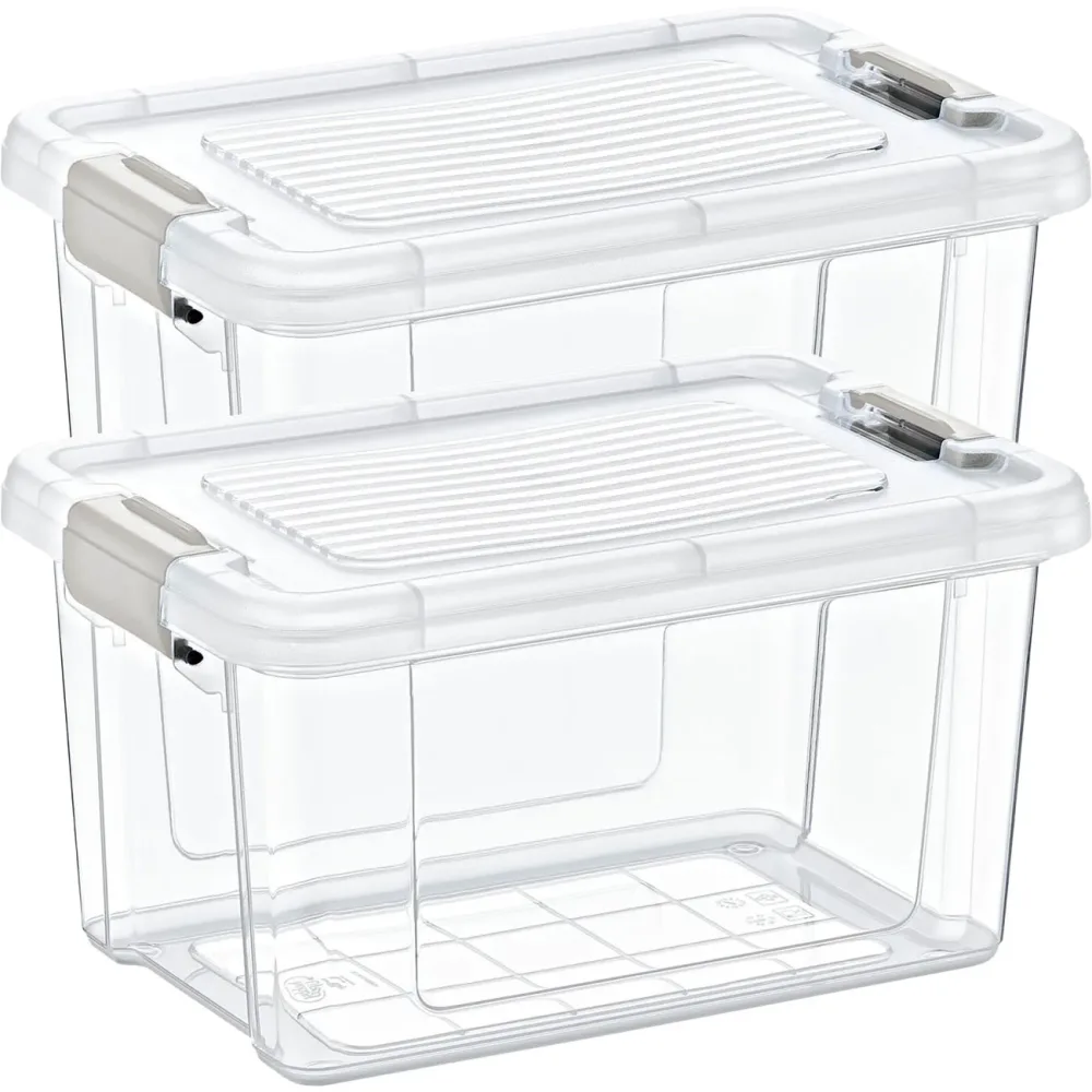 2er-Set Vorratsbox, 2500ml, transparent