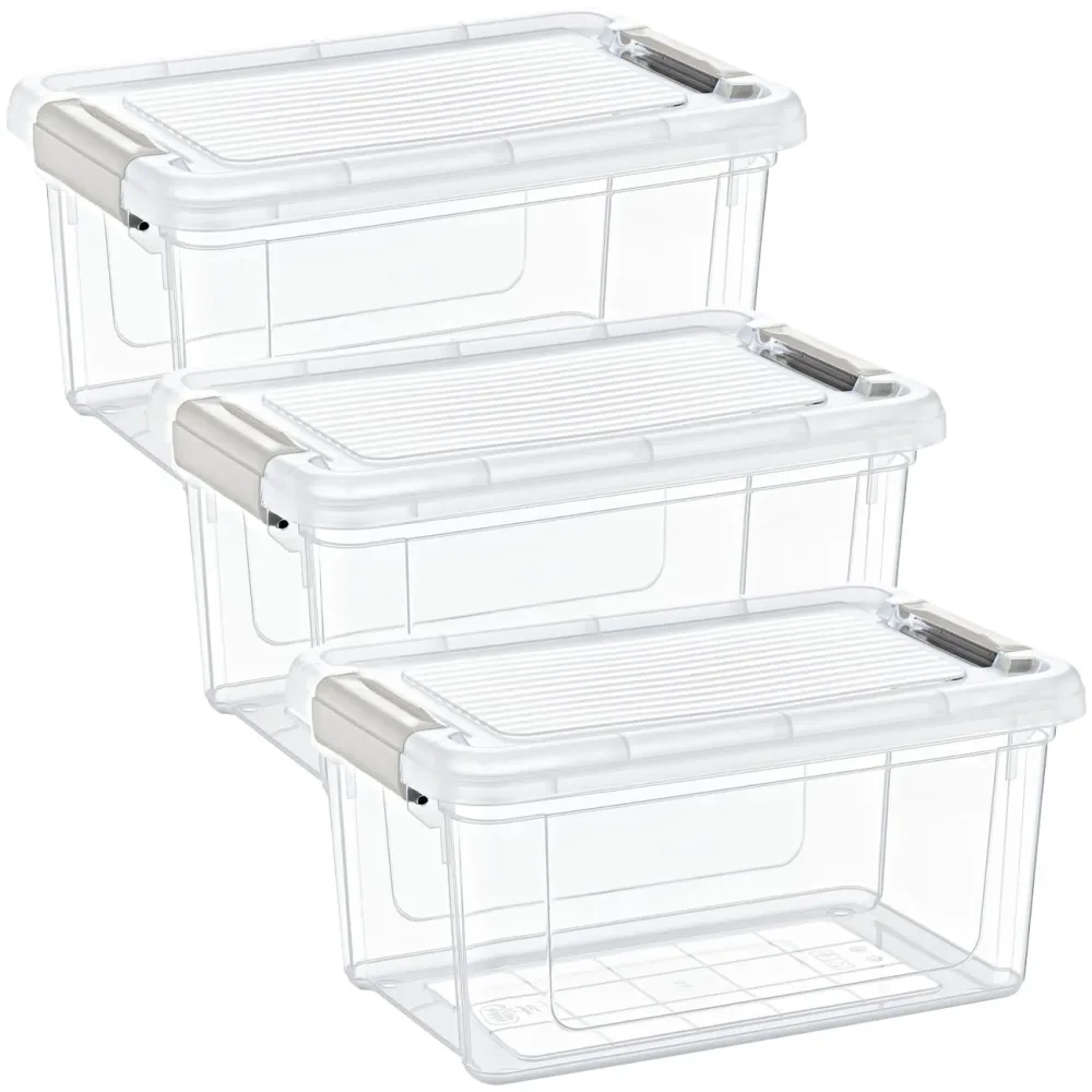 3er-Set Vorratsbox, 5000ml, transparent