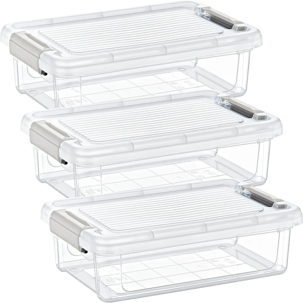 3er-Set Vorratsbox, 3 l, transparent