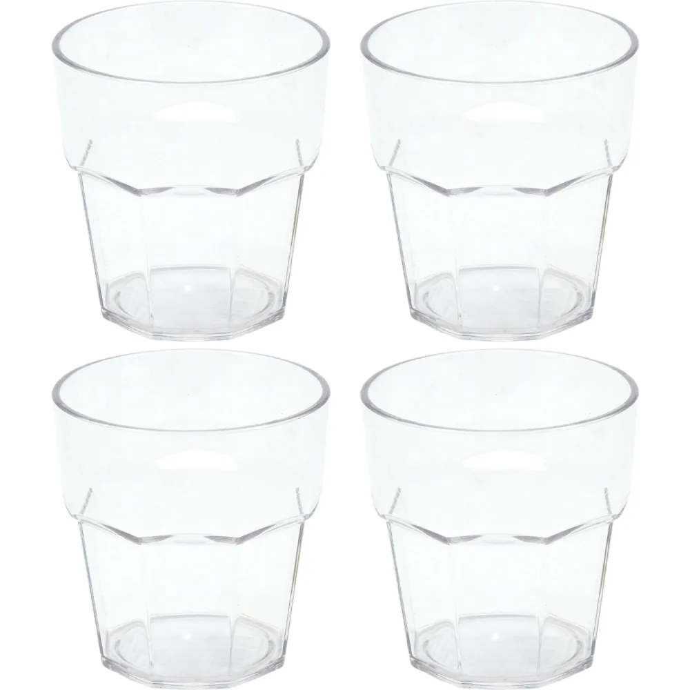 4er-Set Trinkgläser aus Kunststoff, 275 ml