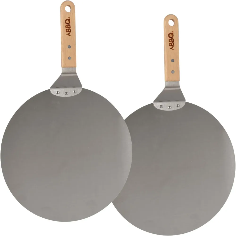 2er-Set Pizzaschaufel aus Edelstahl, Ø 30,5 cm