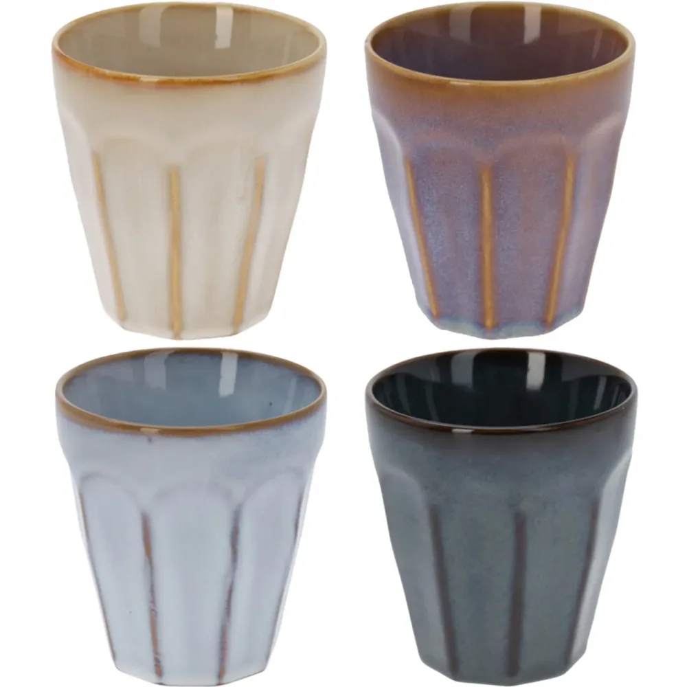 Kaffee Becher, 4er-Set, 250ml, Pastellfarben