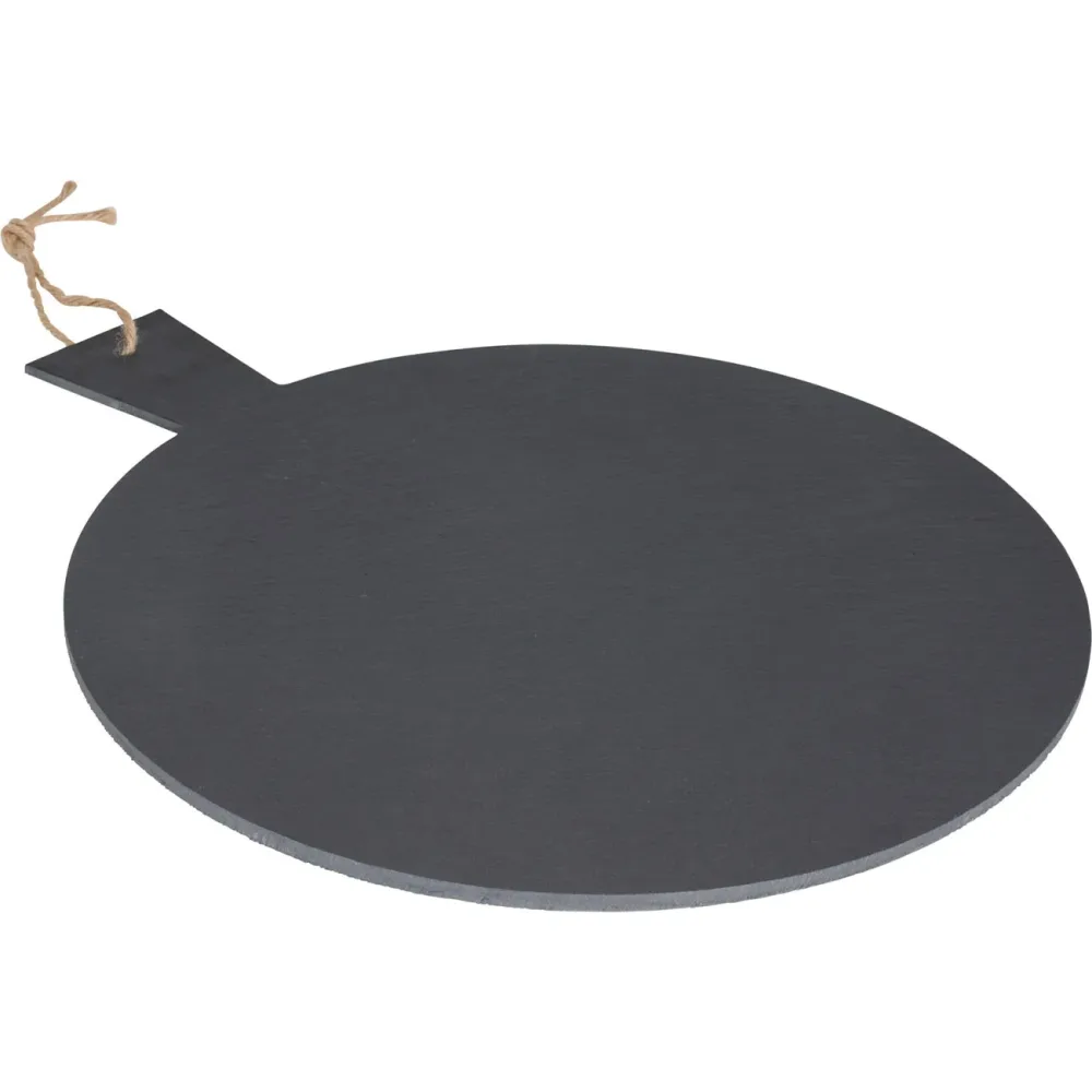 Serviertablett, Schieferplatte, rund mit Griff, Ø 35 cm