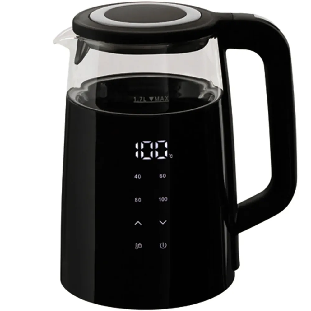 Glas-Wasserkocher, Display, 1.7 l, 2200 W