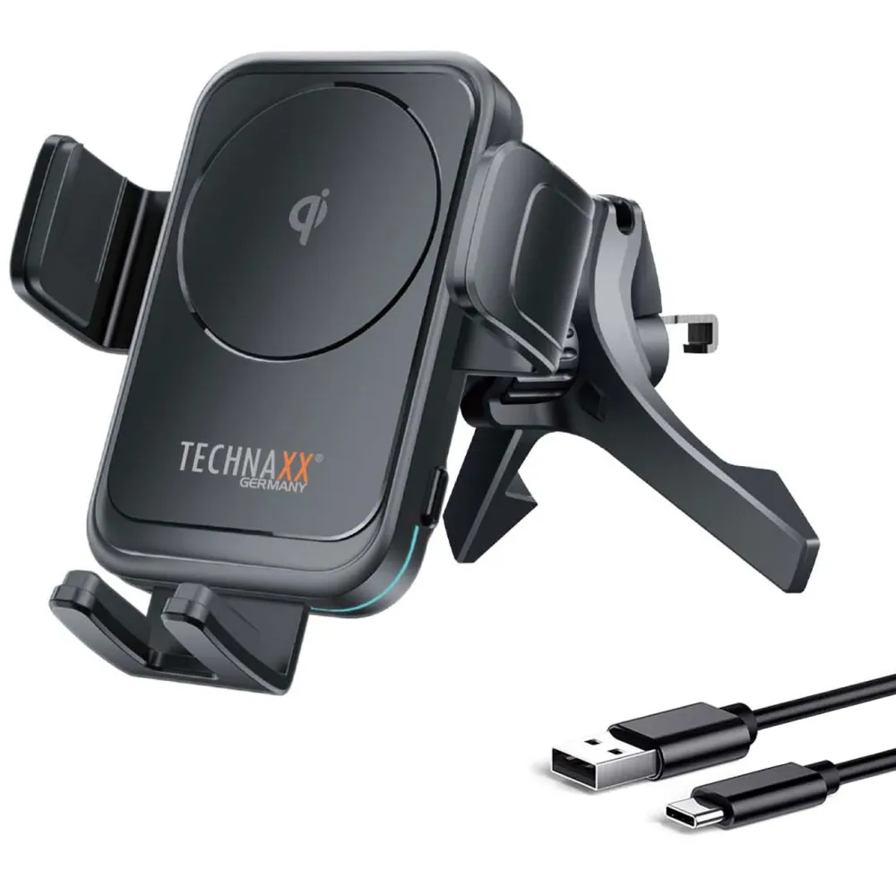 Technaxx Induktions-Ladegerät 15 W TX-322 5259 Ausgänge Induktionslade-Standard Schwarz