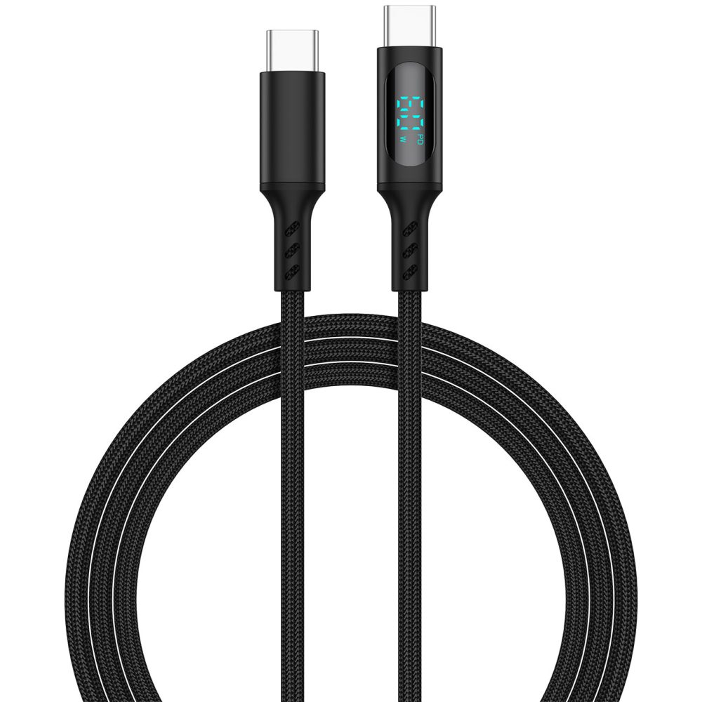 Eaxus USB-Ladekabel LED-Display Laden (Spannung/Strom/Leistung) 35968