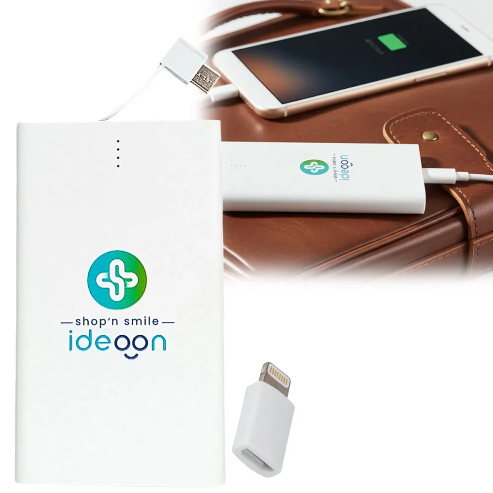 Powerbank im Visitenkarten-Format, USB-C, 4.000 mAh
