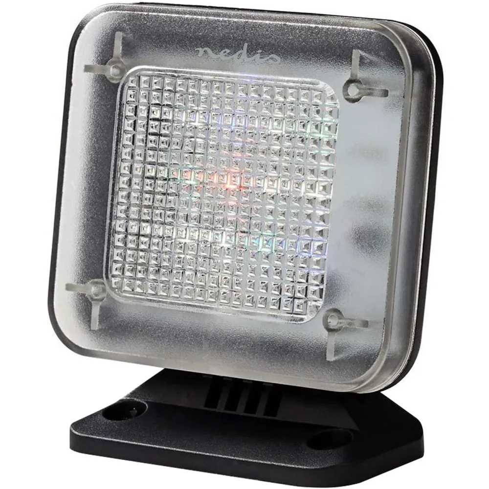 TV-Simulator zur Einbrecher-Abschreckung, Zeitschaltuhr, 12 Farb-LEDs