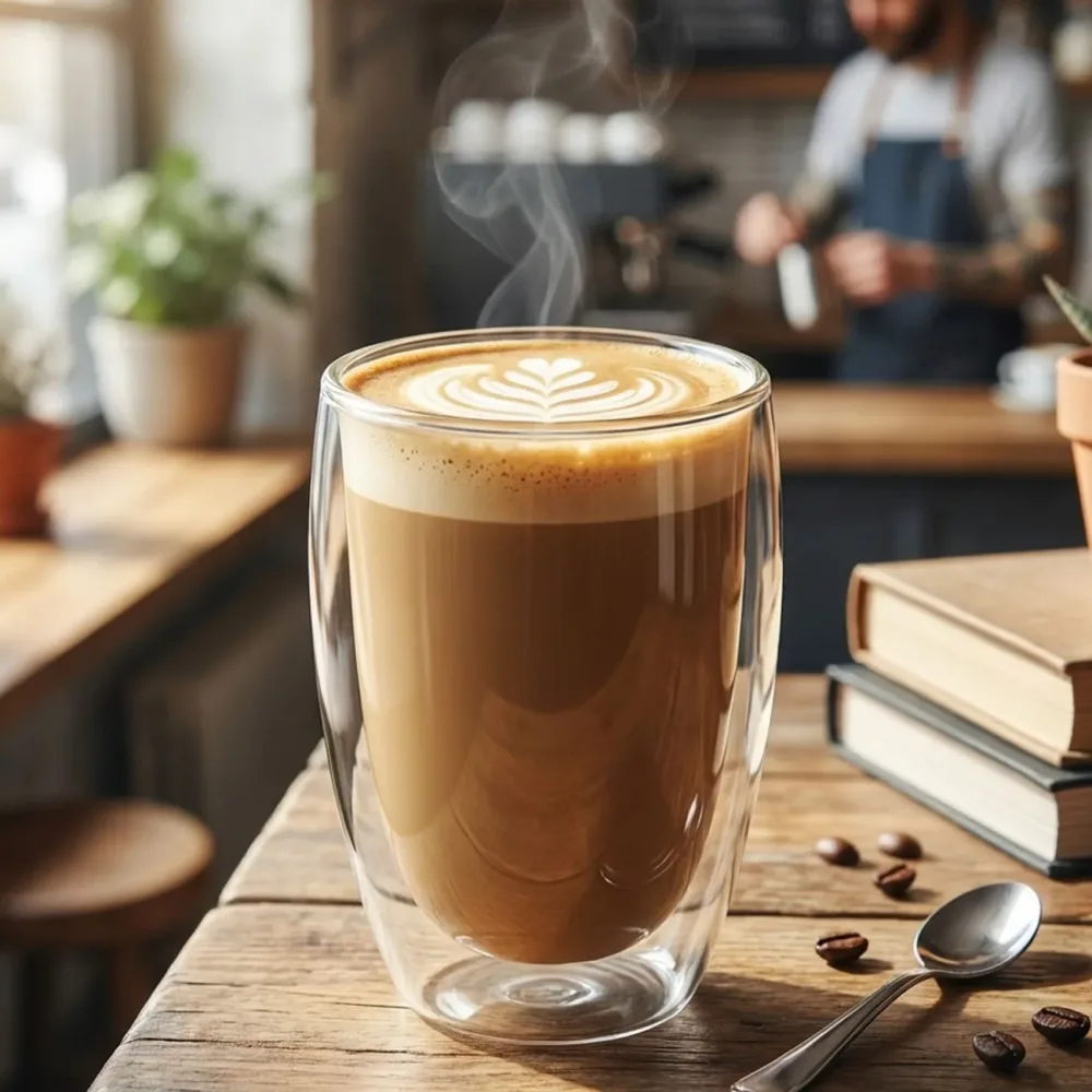 Doppelwandiges Kaffee-Glas, 450 ml