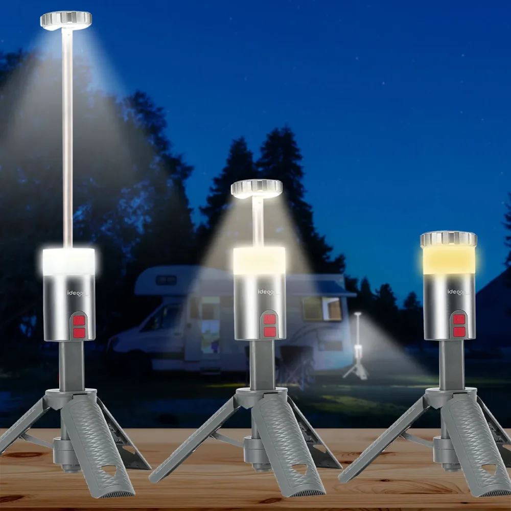 Outdoor LED-Leuchte, 180° drehbarer Lampenkopf, Stativständer