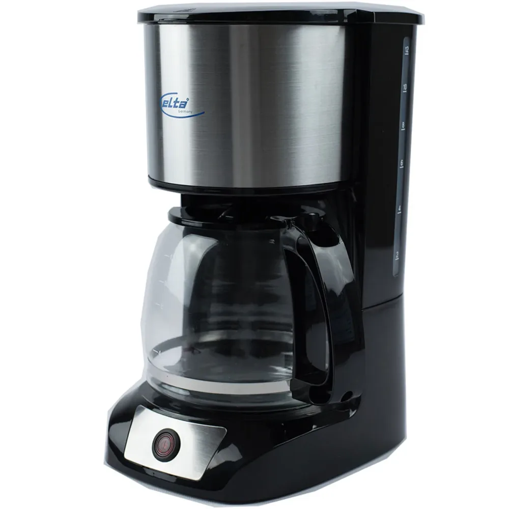 Filter-Kaffeemaschine mit Warmhaltefunktion, schwarz, 1,5 l, 800 W