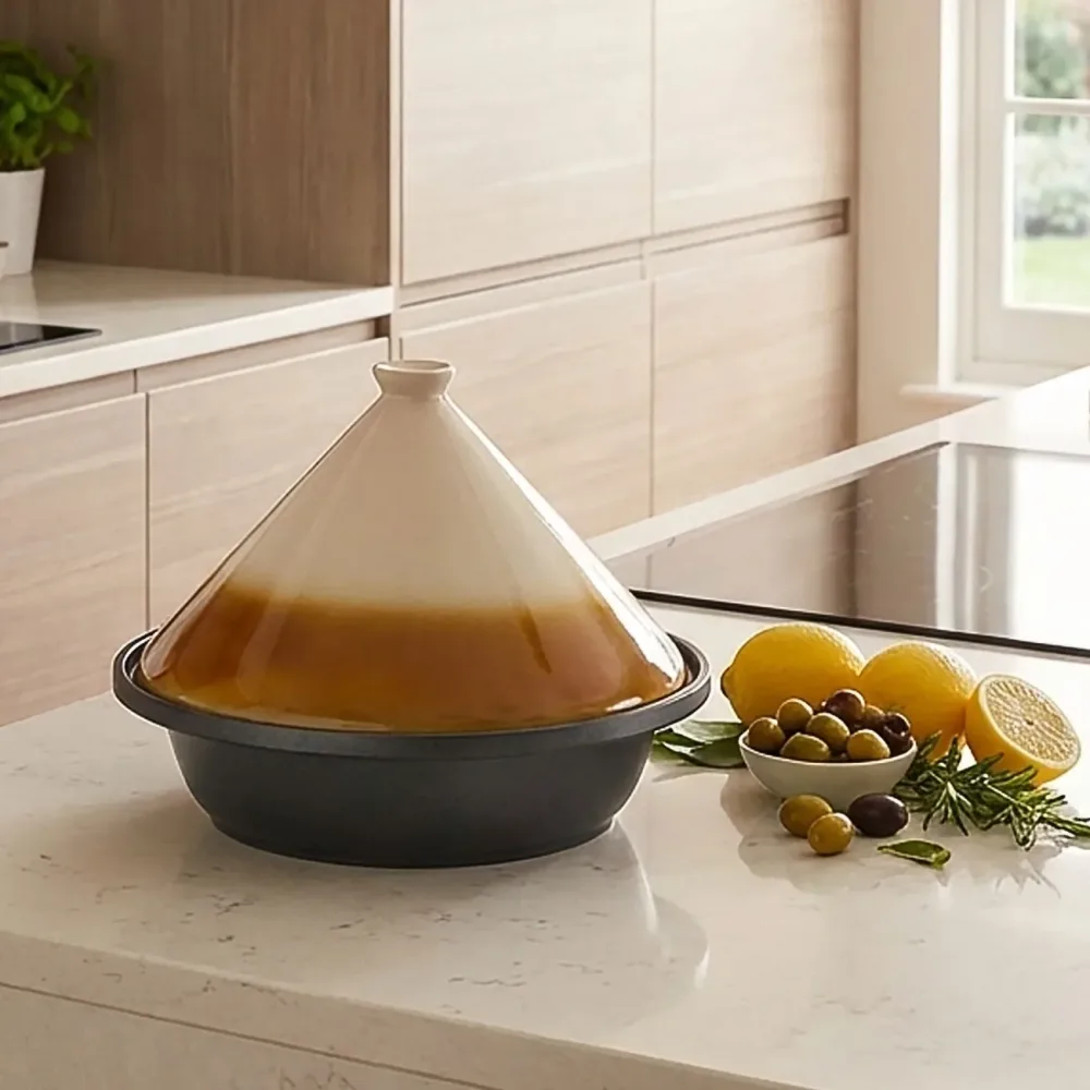 Tagine (Tajine) mit Deckel aus Keramik, 2,5 l, Ø 30 cm