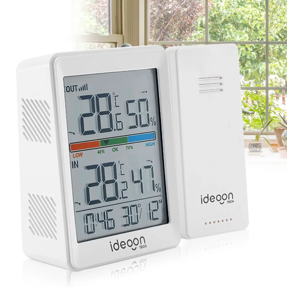 Thermometer und Hygrometer für innen & aussen, inklusive Funk-Aussensensor