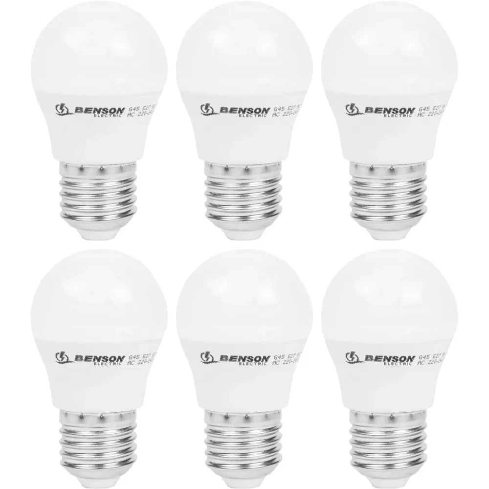 6er-Set LED-Glühbirne, A60, E27, 760 lm, 9 W, 2500 K, warmweiss