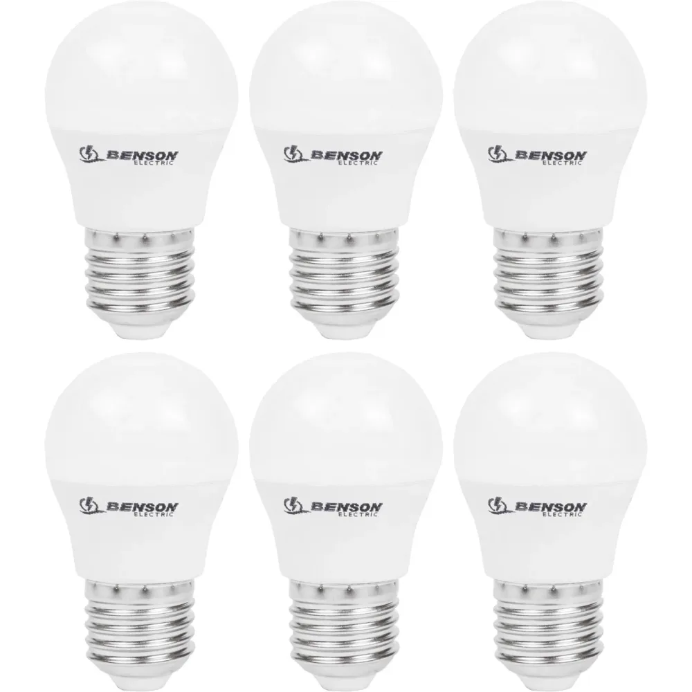 6er-Set LED-Tropfenlampe, G45, E27, 400 lm, 5 W, 3000 K, warmweiss