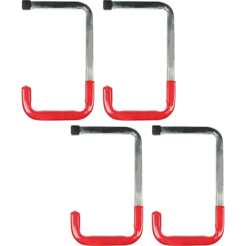2er-Set Wandhaken mit Gummierung, 2-tlg, je 45kg, 26 x 15 cm