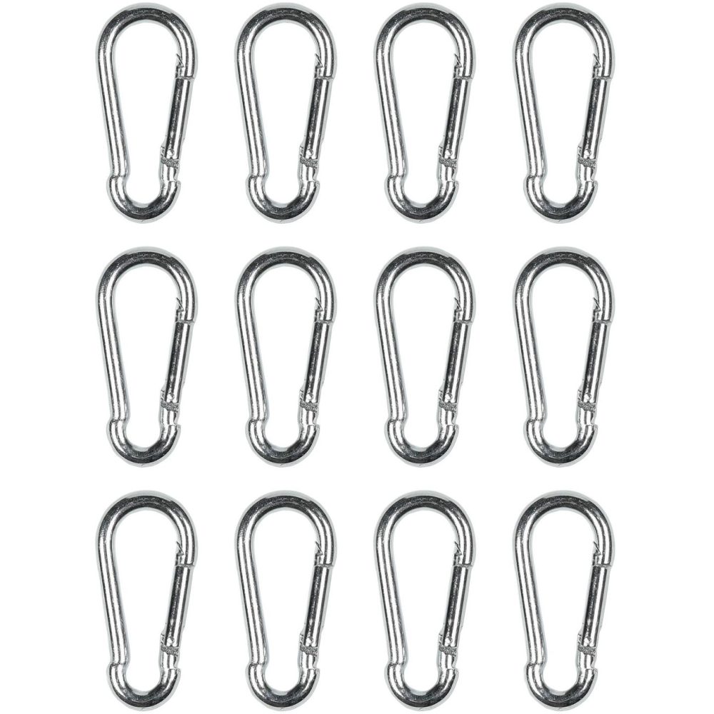 Mini-Karabiner-Set, 12-tlg., 5 x 50 mm