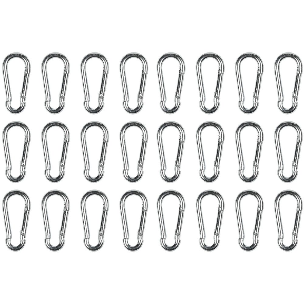 Mini-Karabiner-Set, 24-tlg., 5 x 50 mm