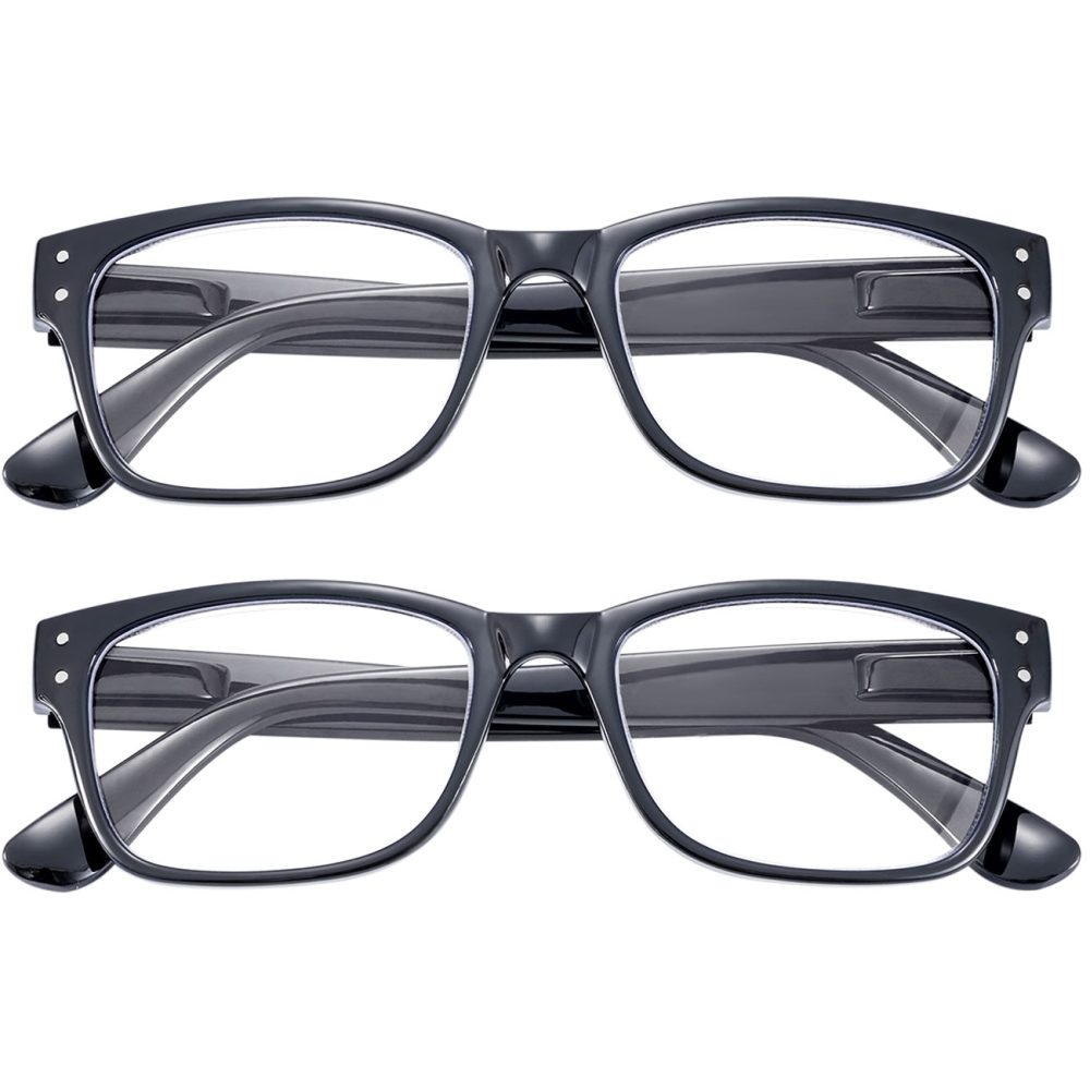 2er-Set Bildschirm-Brille mit Blaulicht-Filter, +2,0 Dioptrien