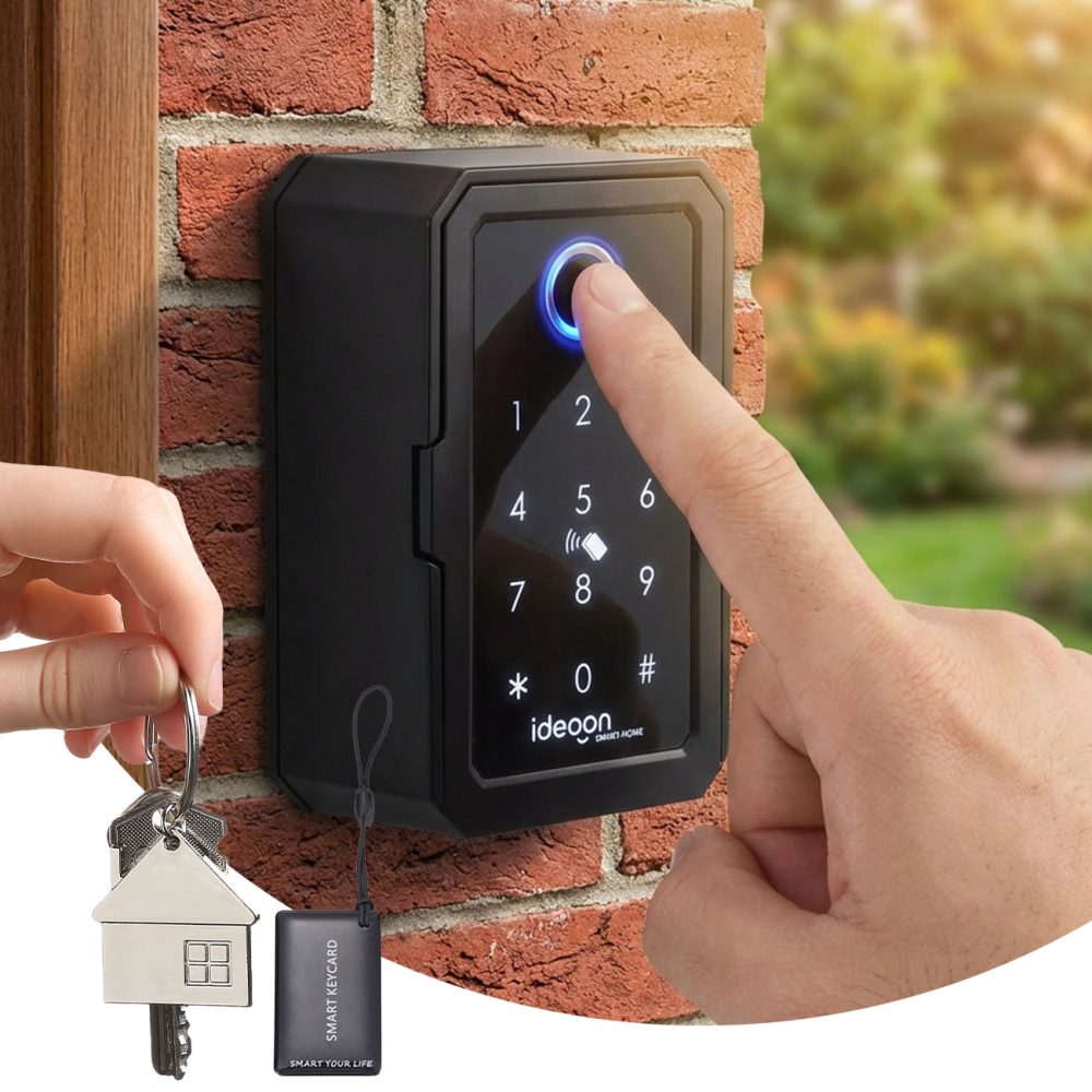 Smarter Schlüssel-Safe, Fingerprint, Touch-PIN, Transponder Key, Bluetooth