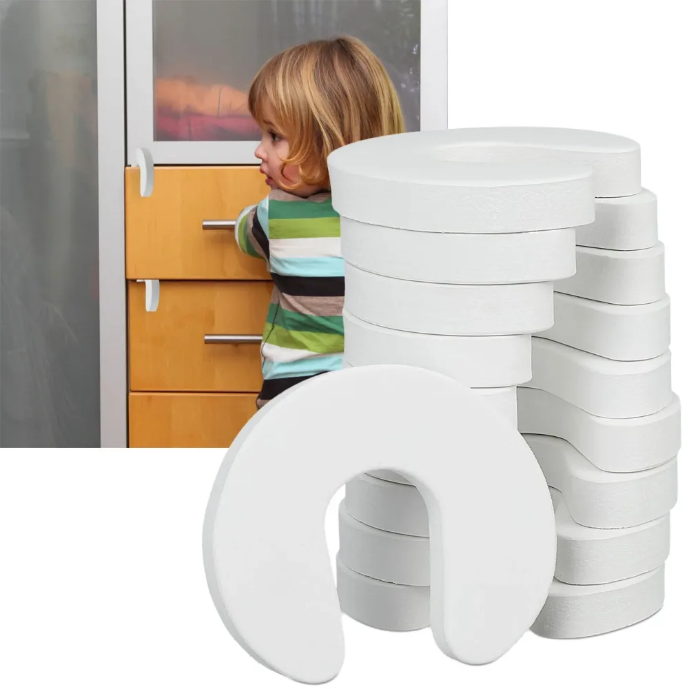 Tür-Klemmschutz, weiss, 10er Set