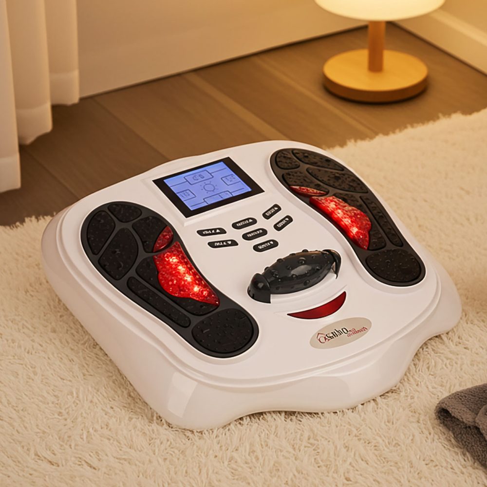 Fussreflexzonen-Massagegerät mit IR-Wärme & Reizstrom