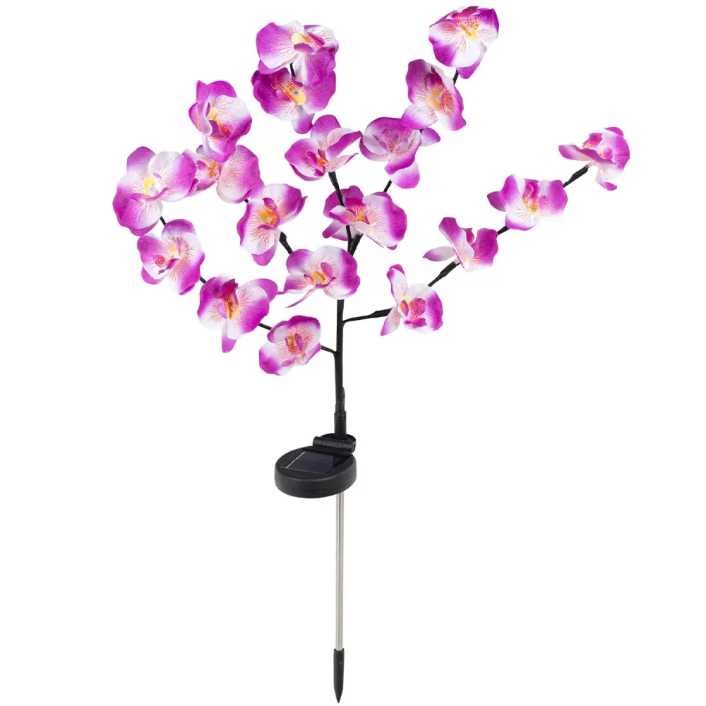 Solar Gartenstecker Orchidee, 70 cm