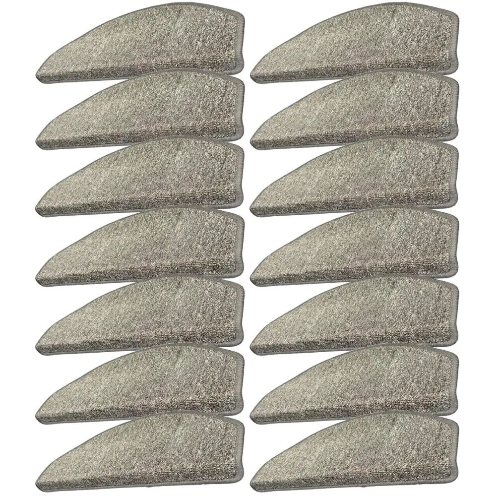 14er-Set Stufenmatte, halbrund, anthrazit