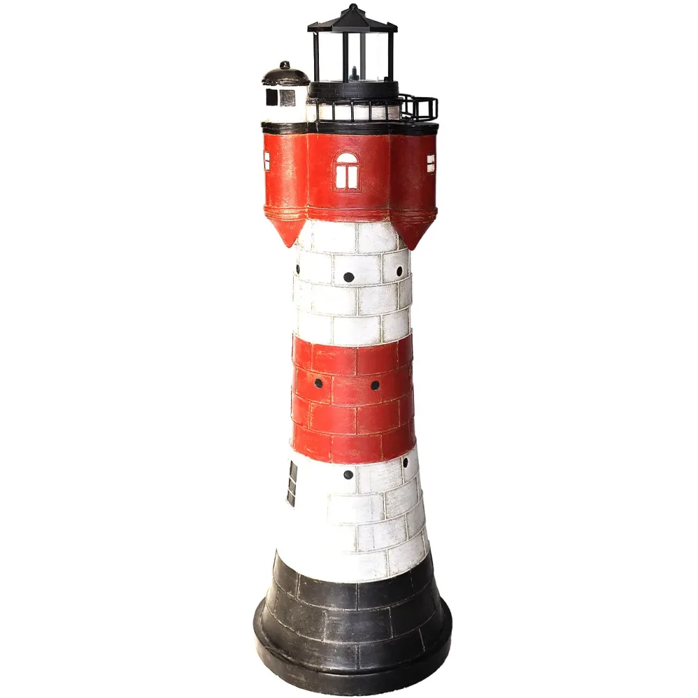 Solar Leuchtturm Roter Sand, 80 cm