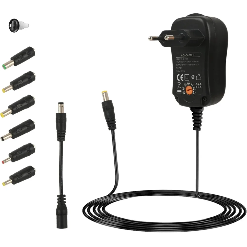 Universal Netzteil, 3 - 12 V DC, wechselbarer Adapter, 100 - 240 V AC, 7,2 W