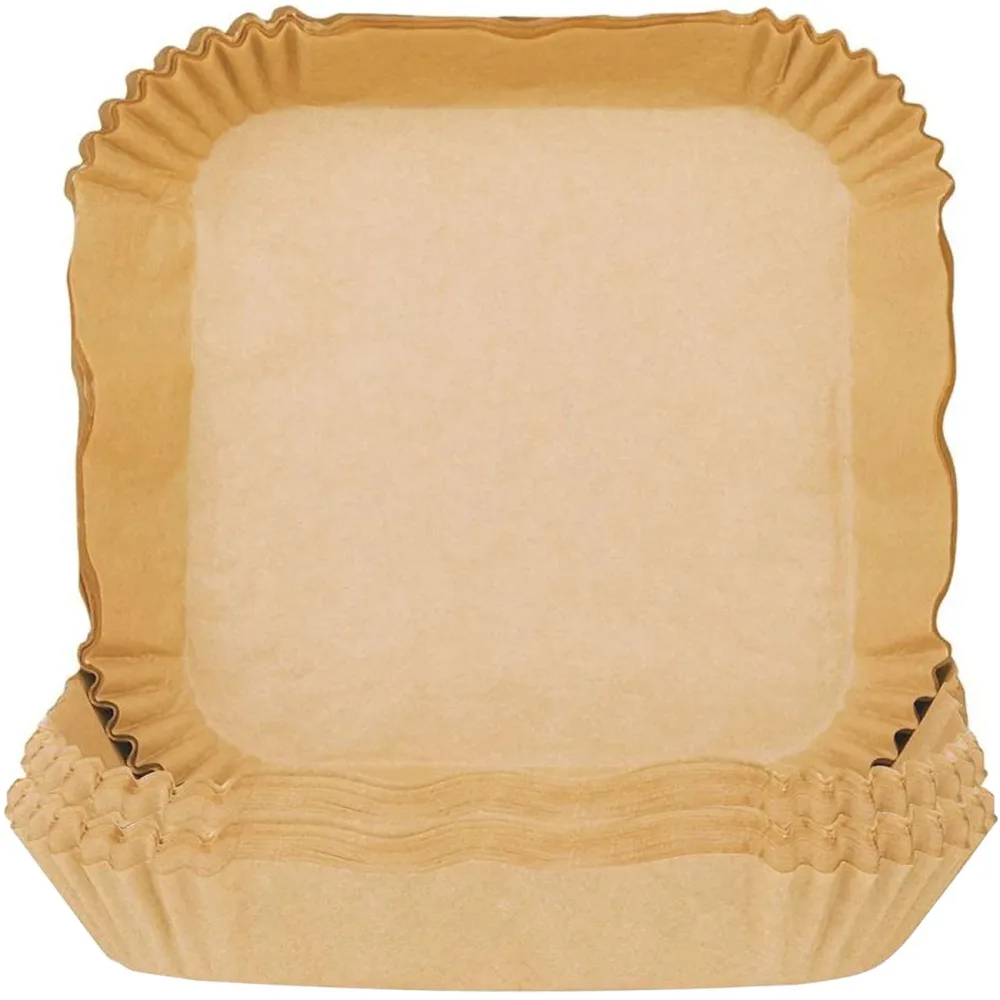 2er-Set Backpapier-Einlagen für Heissluftfritteusen, 20 x 20 cm