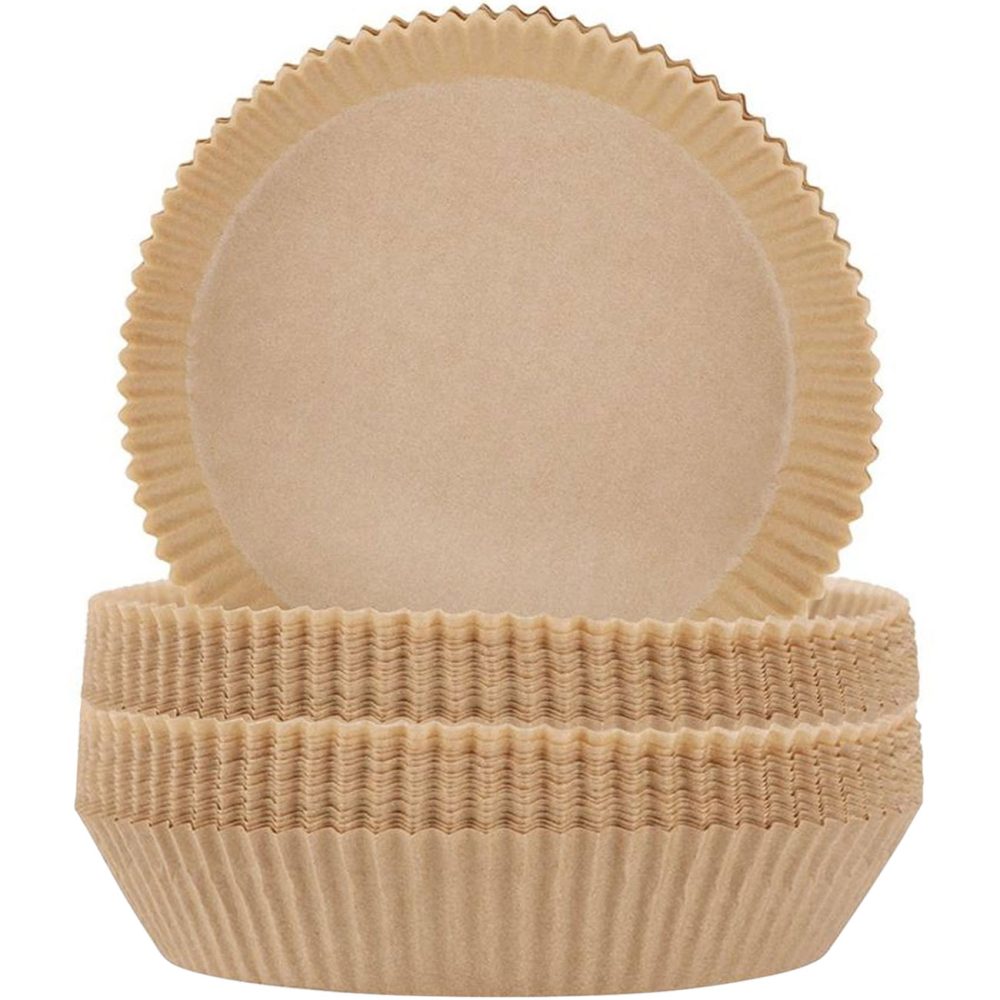 2er-Set Backpapier-Einlagen für Heissluftfritteusen, Ø 16 x H 4,5 cm