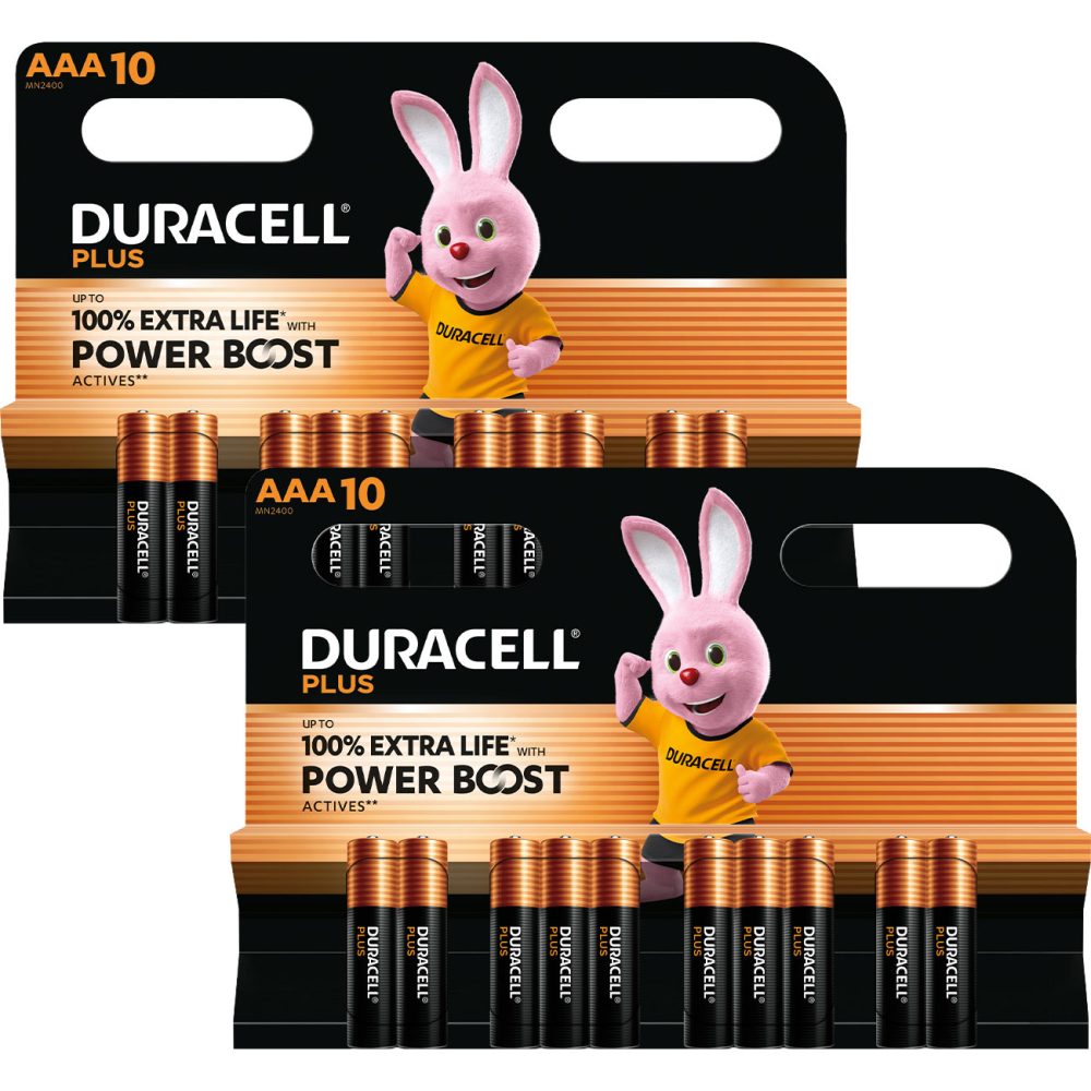 2er-Set Power Boost Alkaline Batterien Typ AAA/Micro, 1,5 V, 2x 10-er Pack