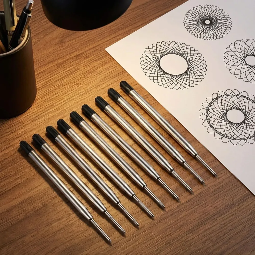 10er-Set Kugelschreiber Minen, schwarz, Stärke B