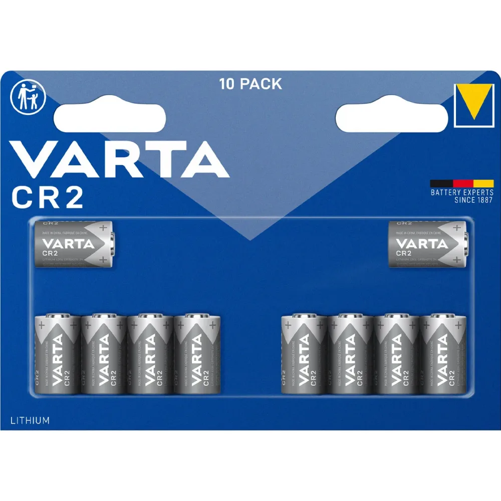 Varta LITHIUM Cylindr. CR2 Blli10 10 St. Fotobatterie CR2 Lithium 880 mAh 3 V