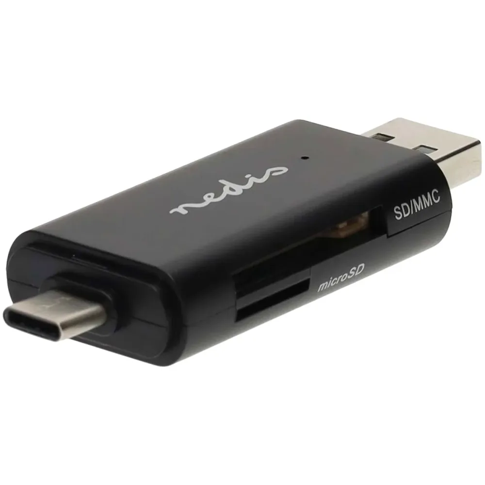 Dualer Kartenleser USB-C & USB-A, schwarz