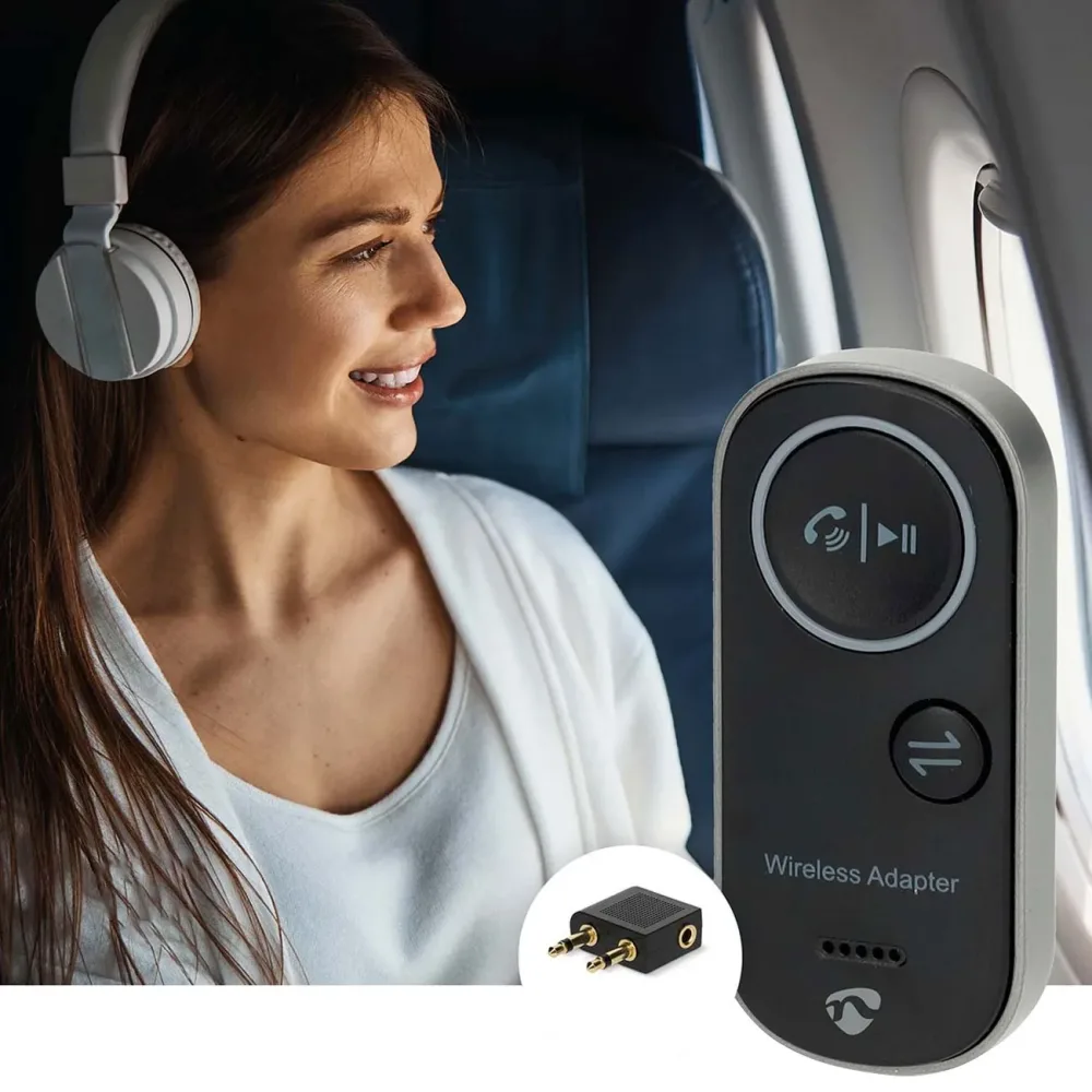 Bluetooth 5.4 Audio Adapter 2-in-1, Transmitter & Receiver, Dual-Pairing, 10 Std. Akku